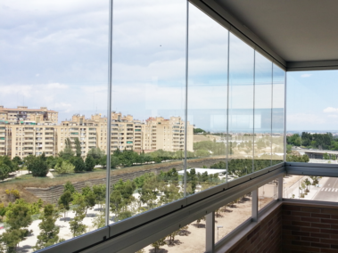 Puertas plegables de cristal