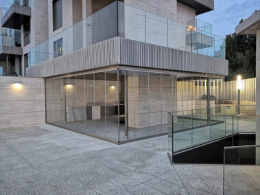 cerramiento cortina cristal