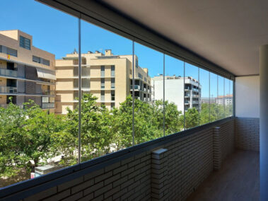 cortina cristal terraza