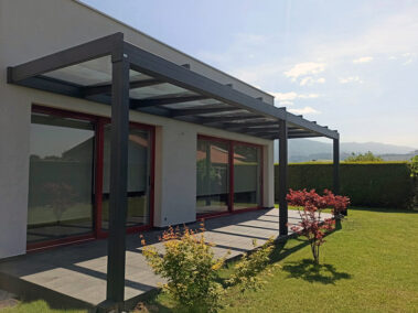 Porche techo fijo y cerramiento de terrazas