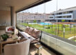 Cerramiento de terraza exterior con cortinas de cristal en Zaragoza