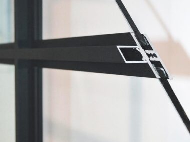 Perfilería separador de ambientes de aluminio